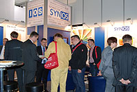 Besucherrekord: Reger Andrang auf dem gemeinsamen Messestand der IOS und SYNOS - vergroßern