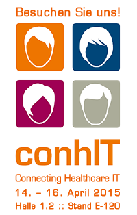 Besuchen Sie uns auf der conhIT in Berlin, vom 14.-16. April 2015, Halle 1.2 :: Stand B-120 