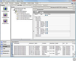 Anwesenheitsliste Screenshot